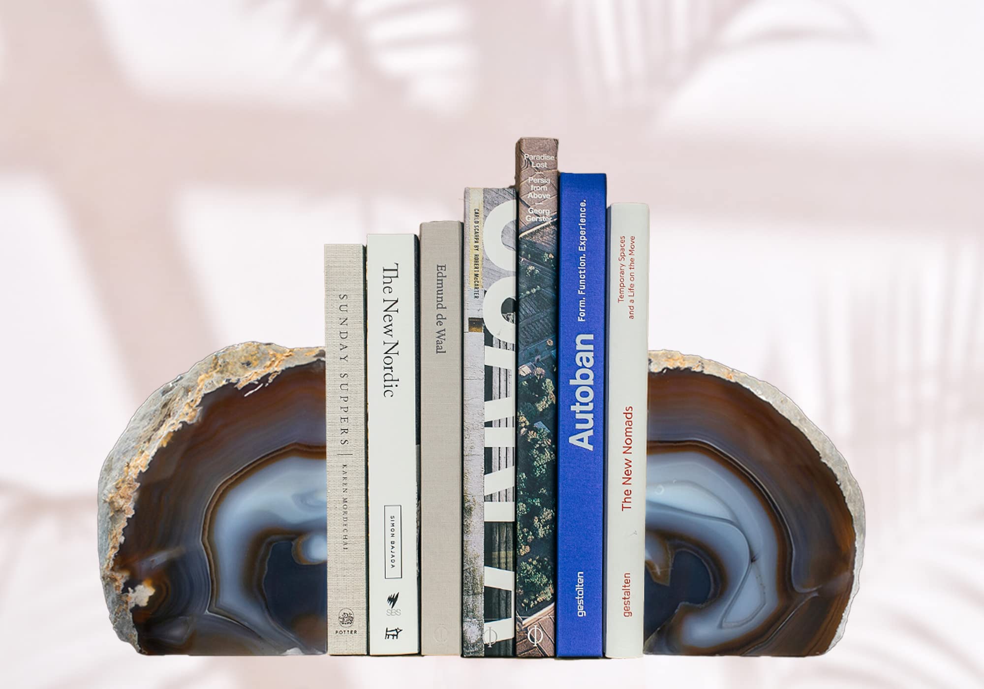 天然石ブックエンド/ Natural stone bookends